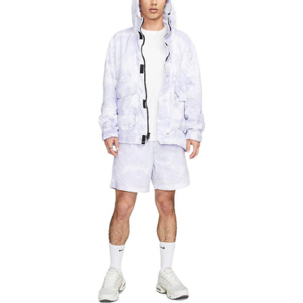 Куртка Nike Sportswear Tech Pack Woven Hooded Jacket 'Indigo Haze White', индиго — фото 3