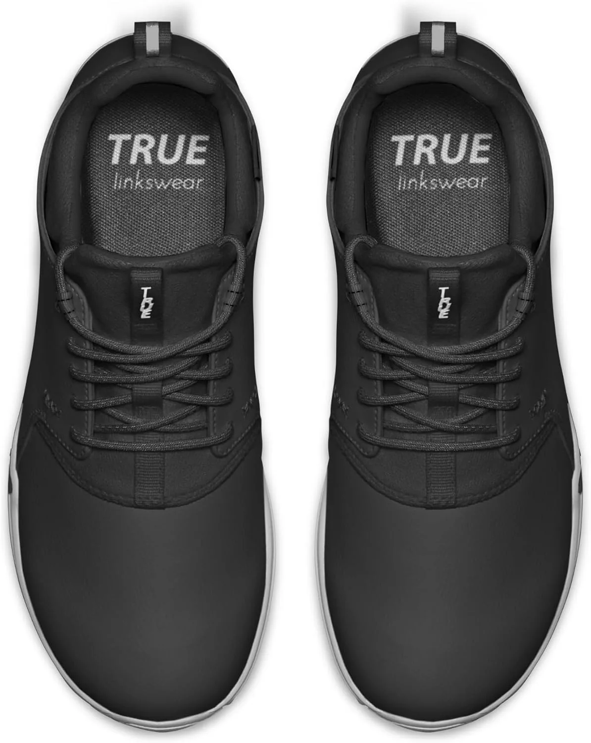 Мужские гольф-ботинки TRUE Linkswear Original 1.2 водонепроницаемые - премиальная кожа, для любых погодных условий, черный — фото 4