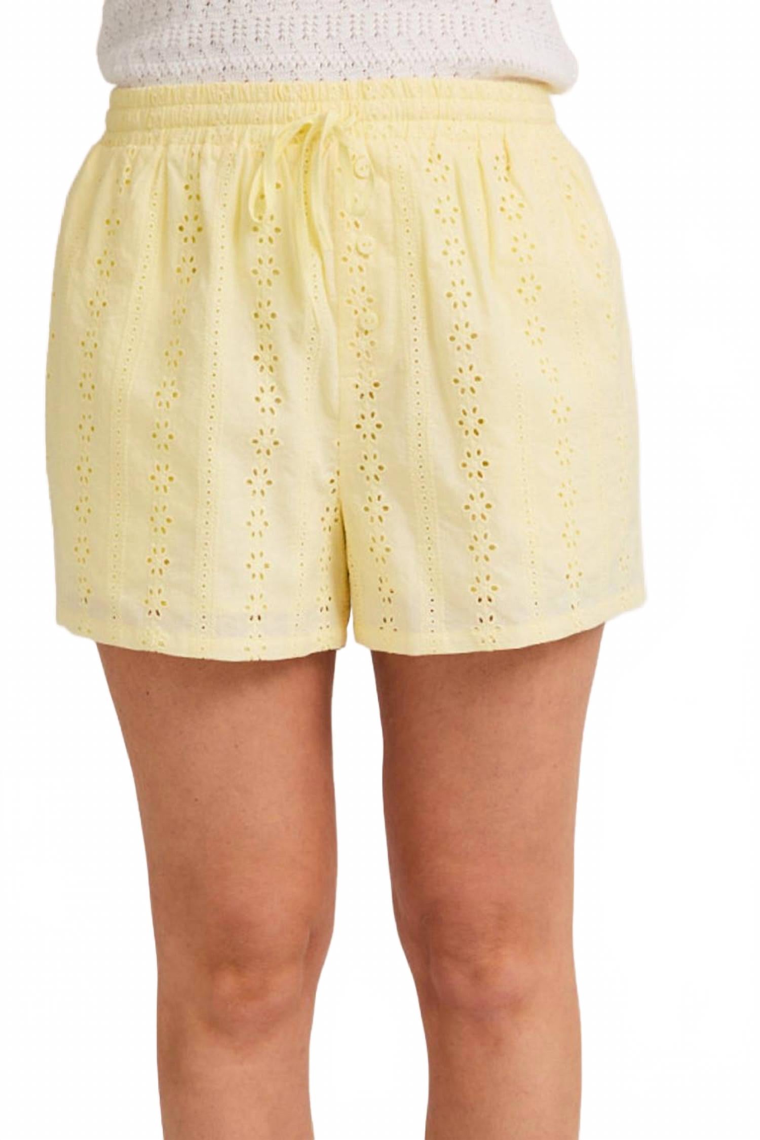 

Шорты Women's Eyelet Boxer Shorts In Butter GILLI, Butter