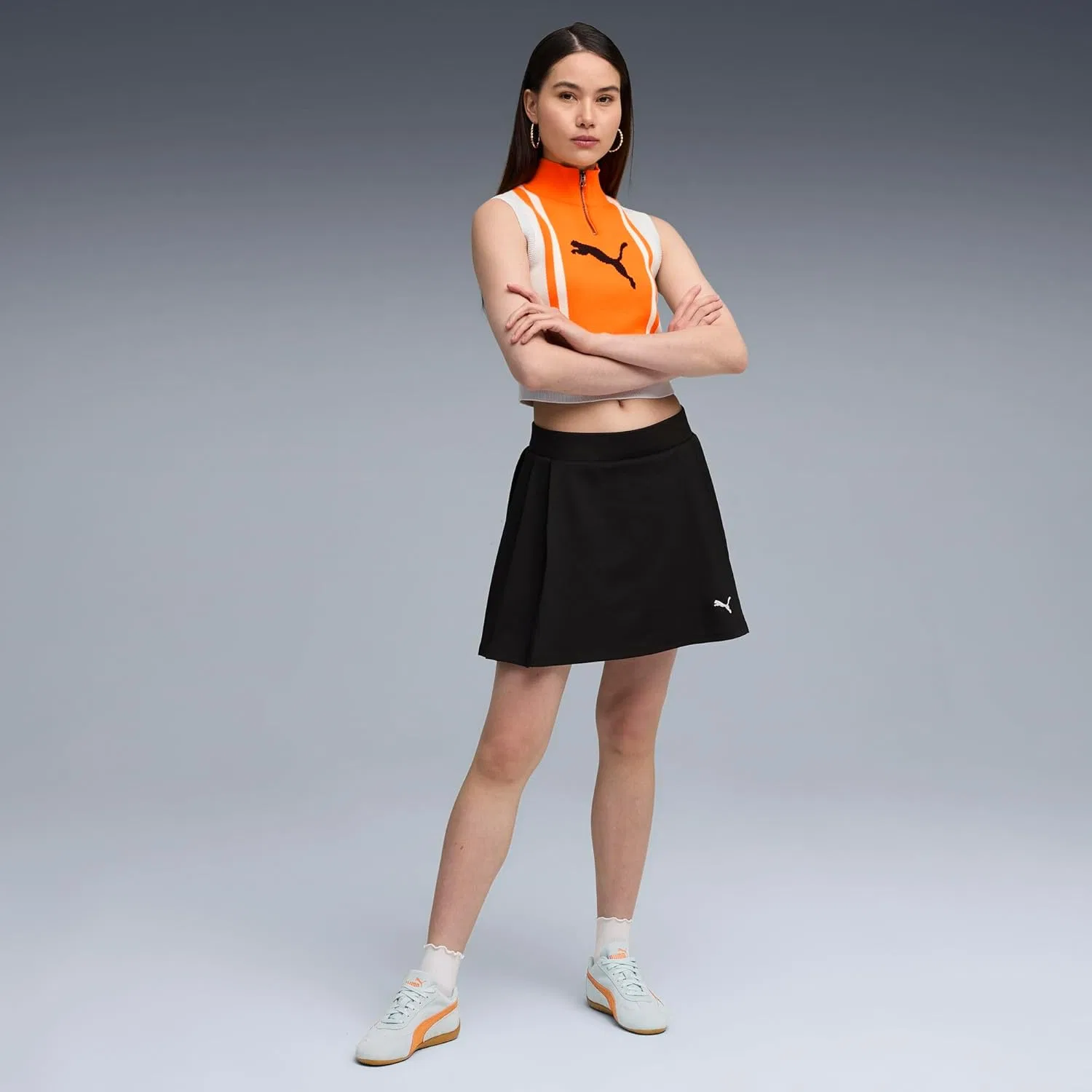 Кроссовки PUMA унисекс, Sea Glass Orange Glo — фото 3