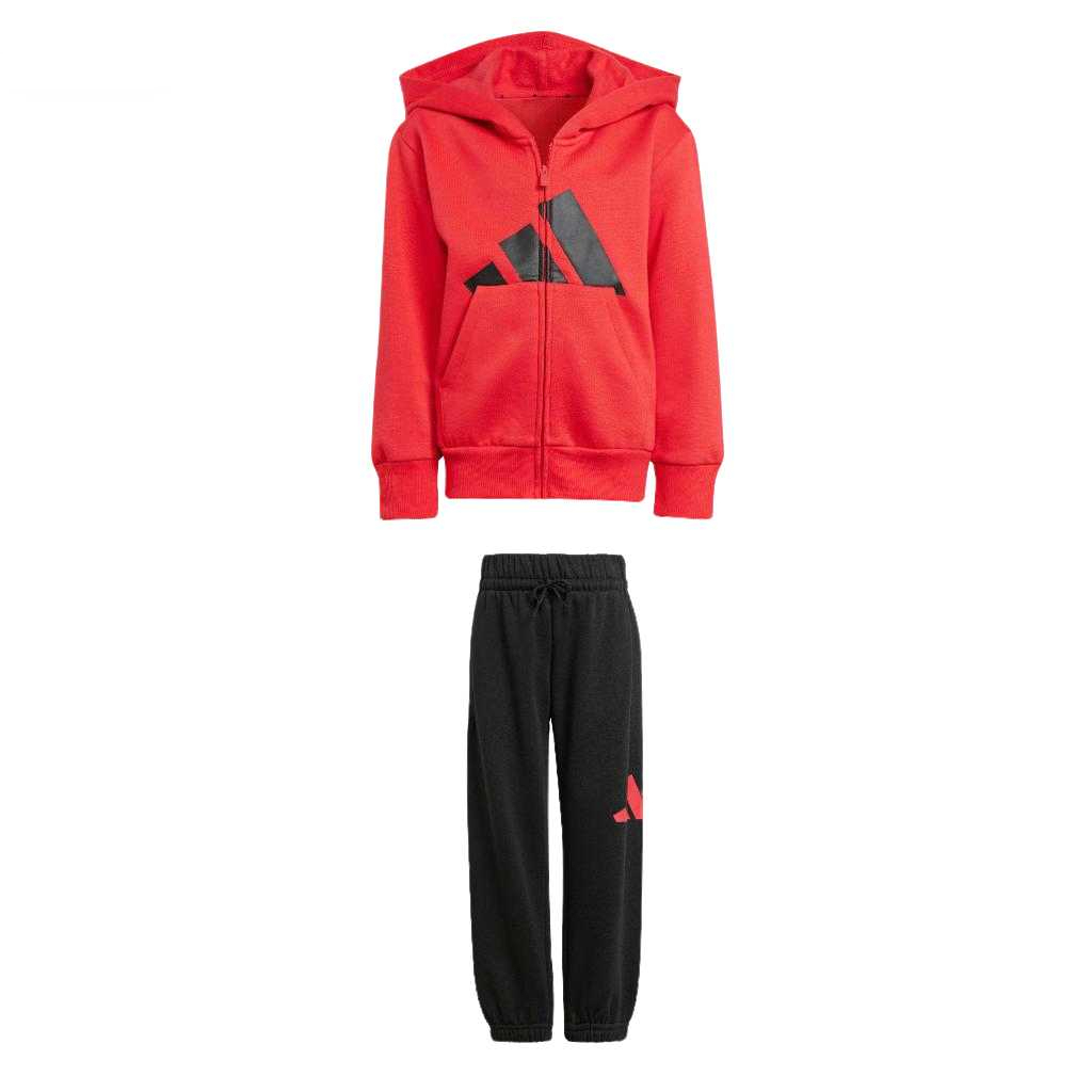 

Повседневный спортивный комплект из 2 предметов для детей 3-7 лет Adidas, красный/черный