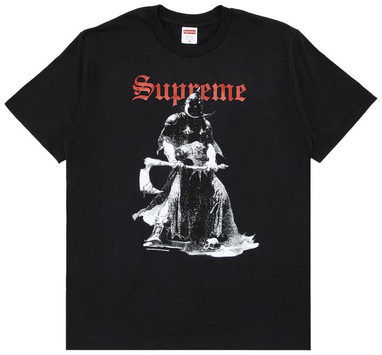 

Футболка Supreme x Frank Frazetta Destruction Tee 'Black', черный