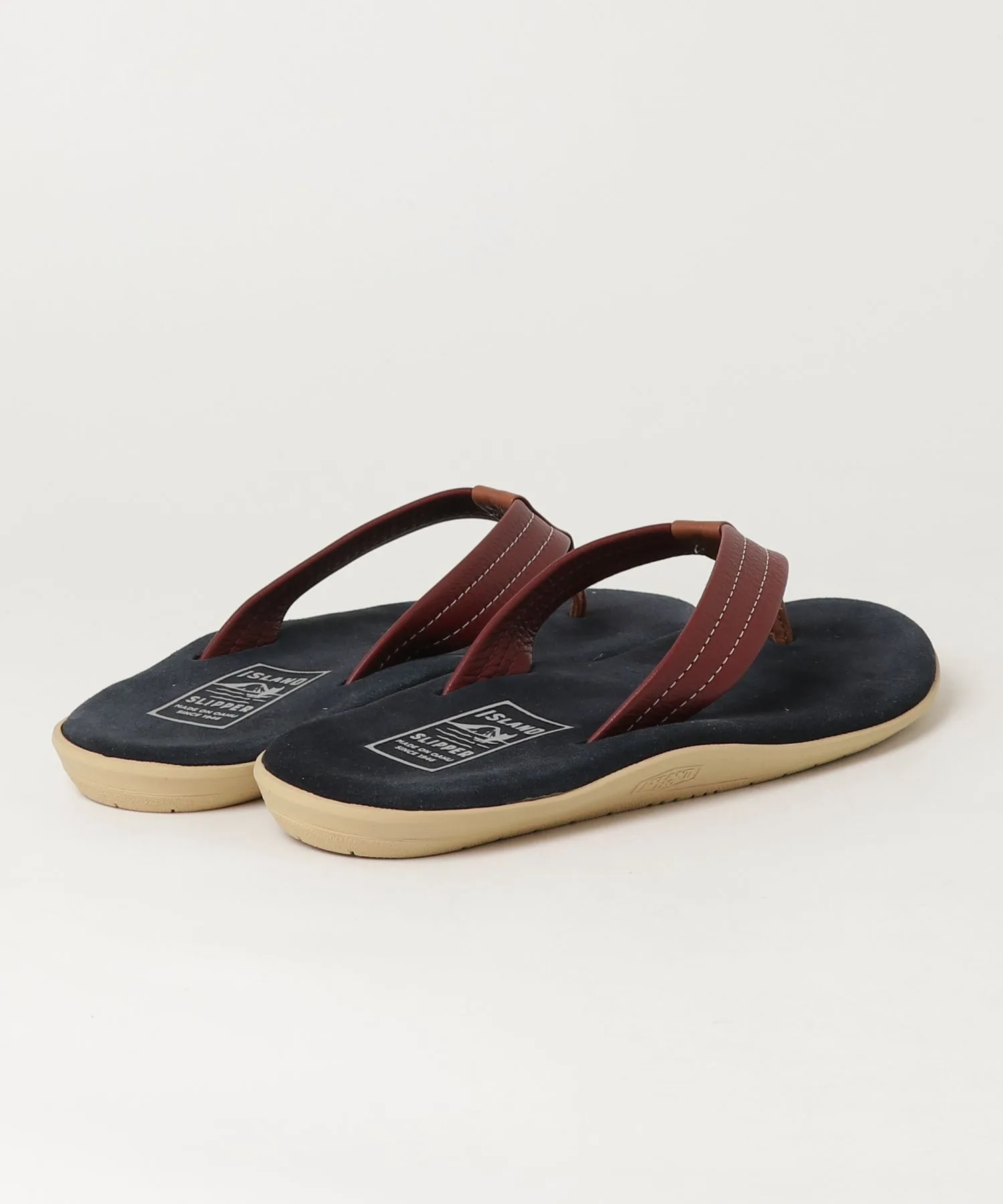 Мужские замшевые сандалии ISLAND SLIPPER с логотипом тёмно-синие — фото 2