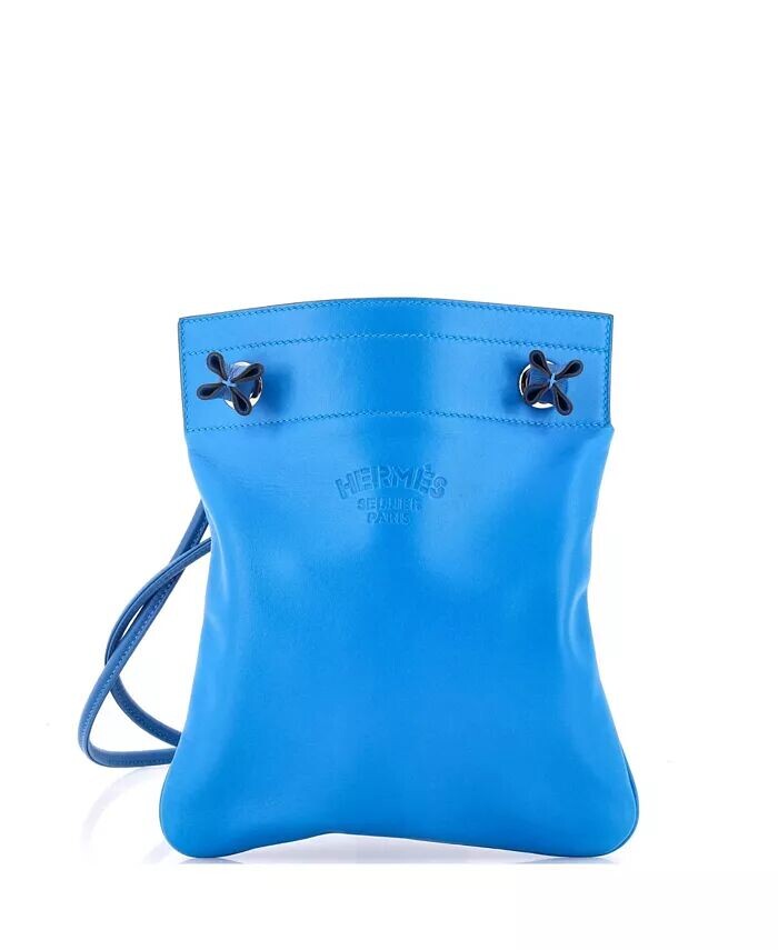 

Мини-сумка Aline Milo Lambskin and Swift Pre-Owned HERMÉS, синий