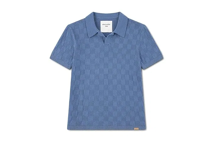 Свитер поло Johnny Collar Swolo abercrombie kids, Moonlight Blue