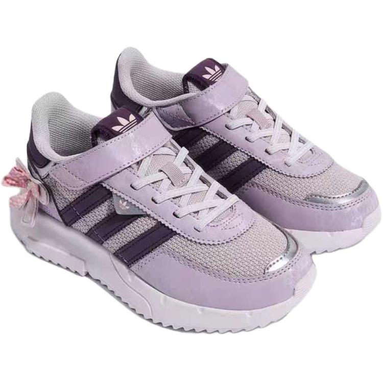 Adidas Originals Retropy F2 низкие детские повседневные кроссовки Purple — фото 4