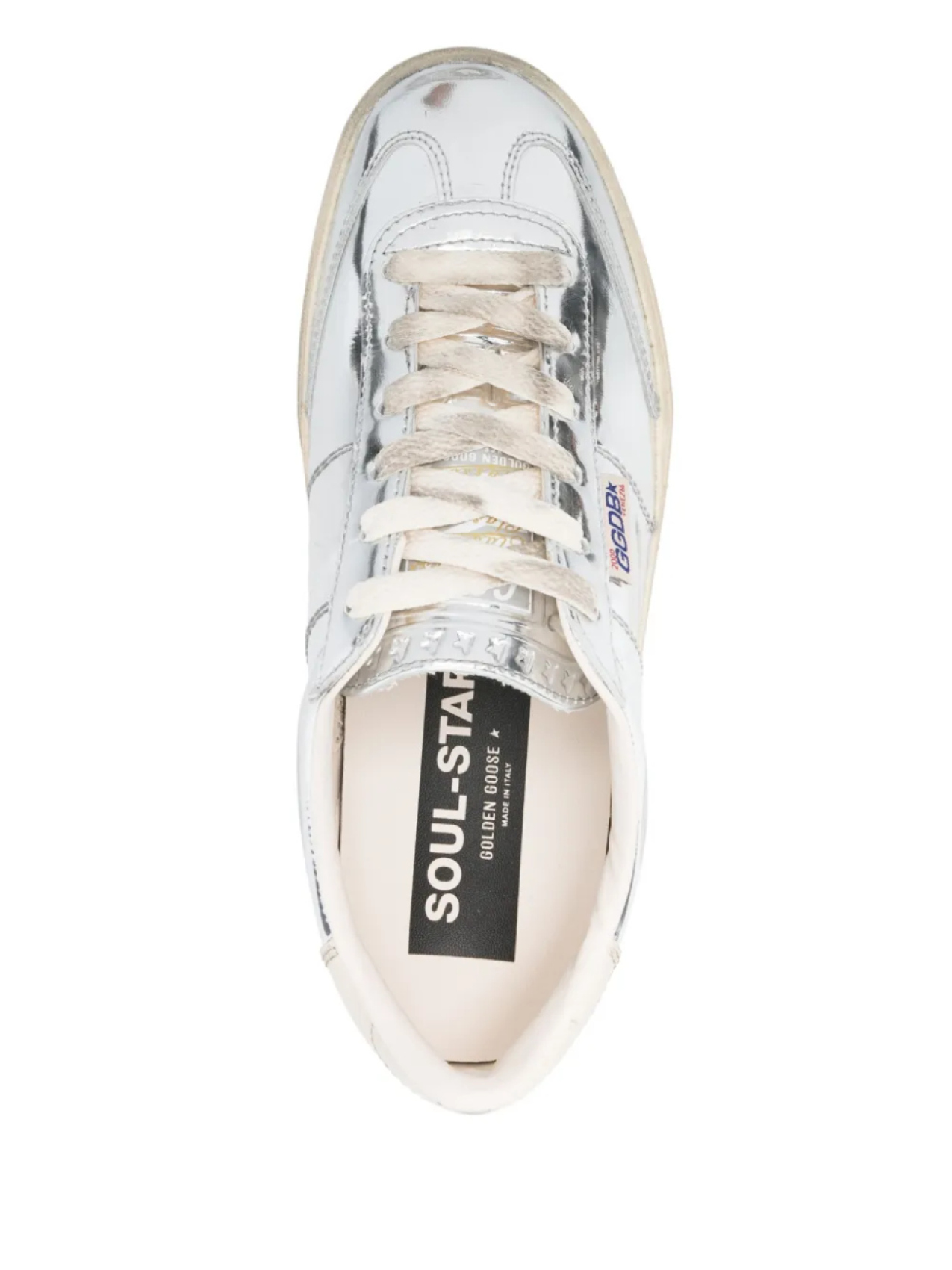 Golden Goose кеды Soul Star, серебристый — фото 4