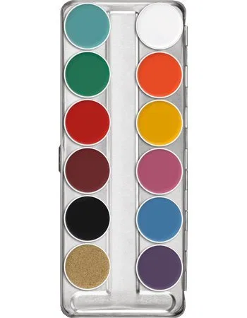 Палитра косметического макияжа Suprac Color 12 цветов FP Kryolan