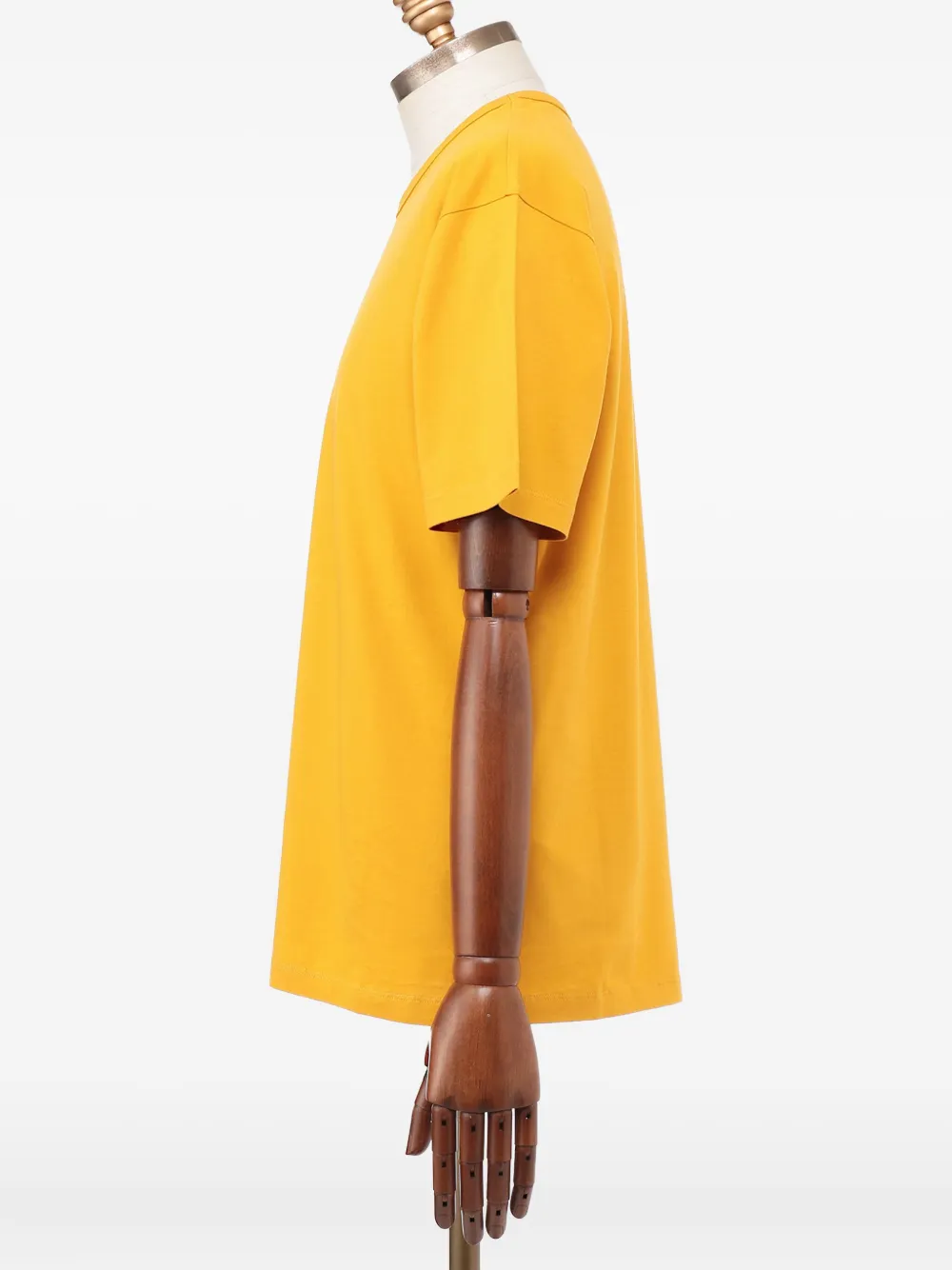 Футболка с напечатанным логотипом и номером MM6 Maison Margiela, желтый — фото 2