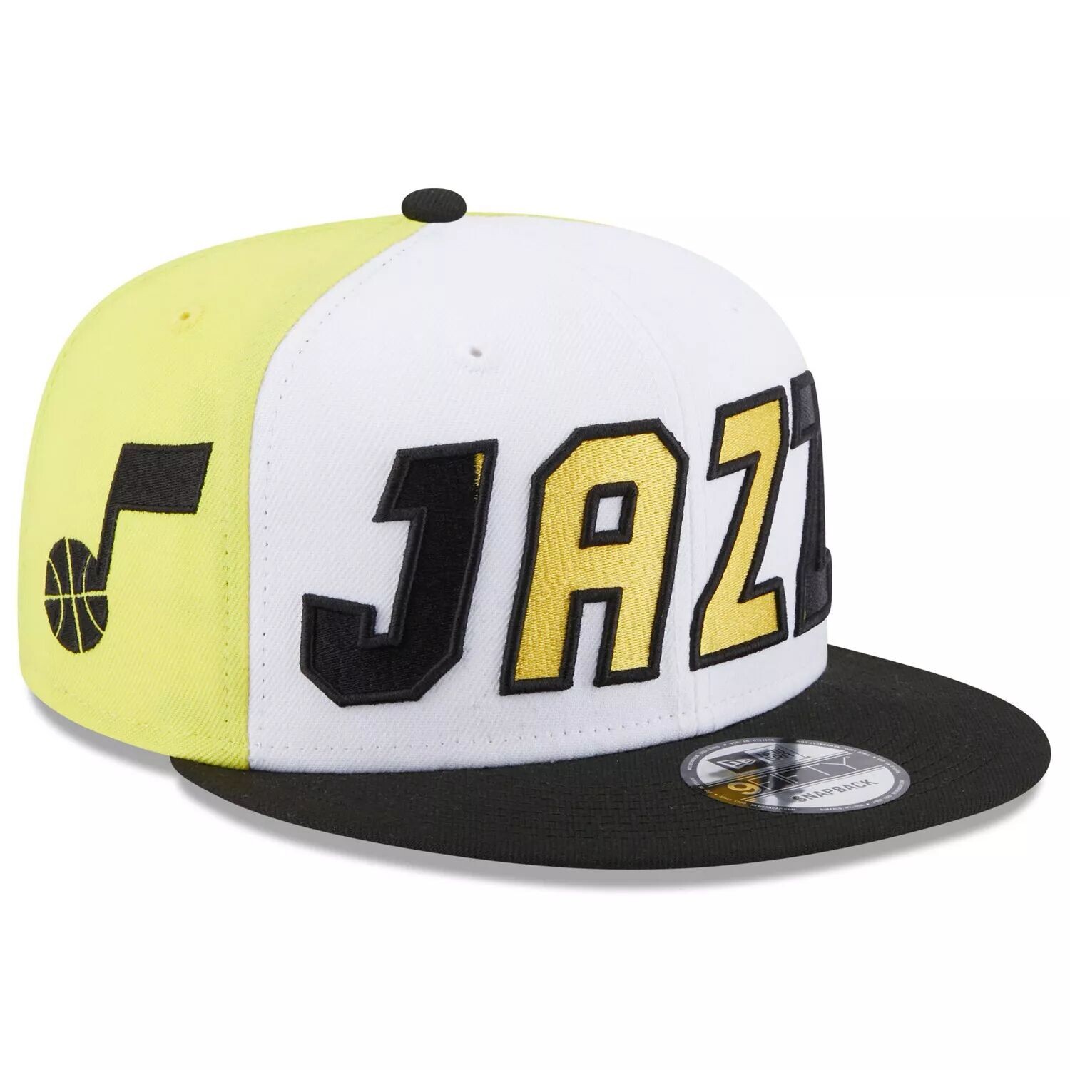 

Мужская кепка New Era белого/черного цвета Utah Jazz Back Half 9FIFTY Snapback