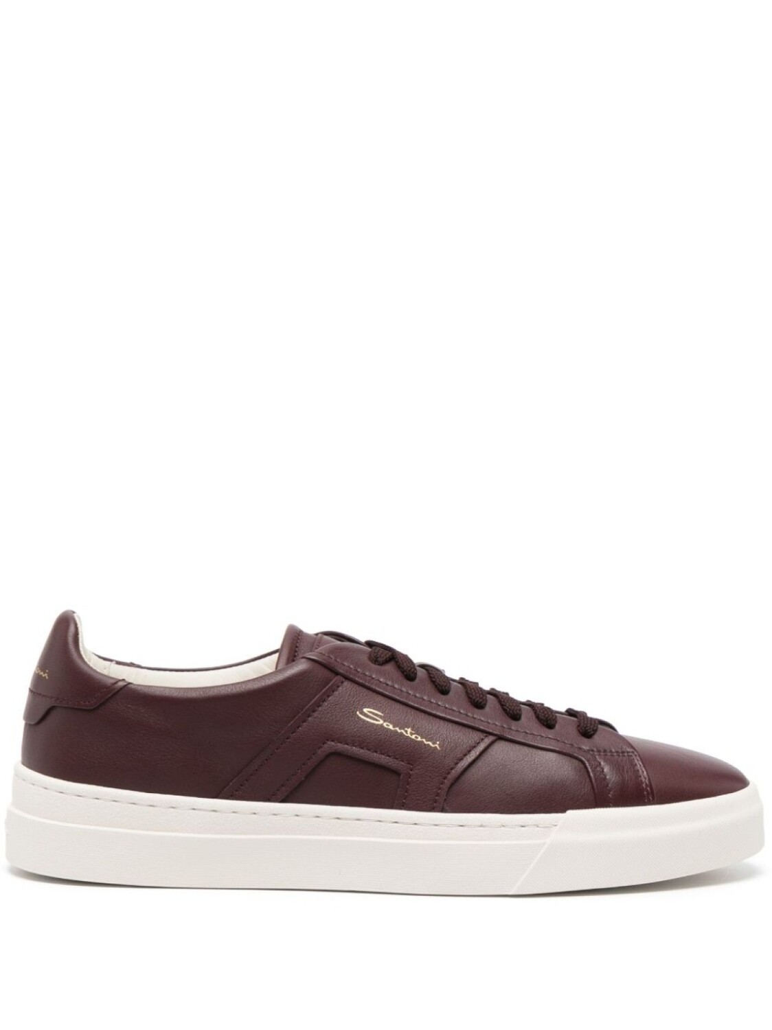 

Santoni кеды с логотипом, красный