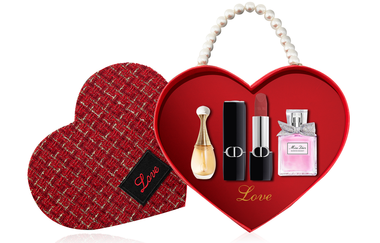 Набор Dior: духи J'adore 5 мл + духи Blooming Bouquet 5 мл + помада Dio 999 Velour — фото 2