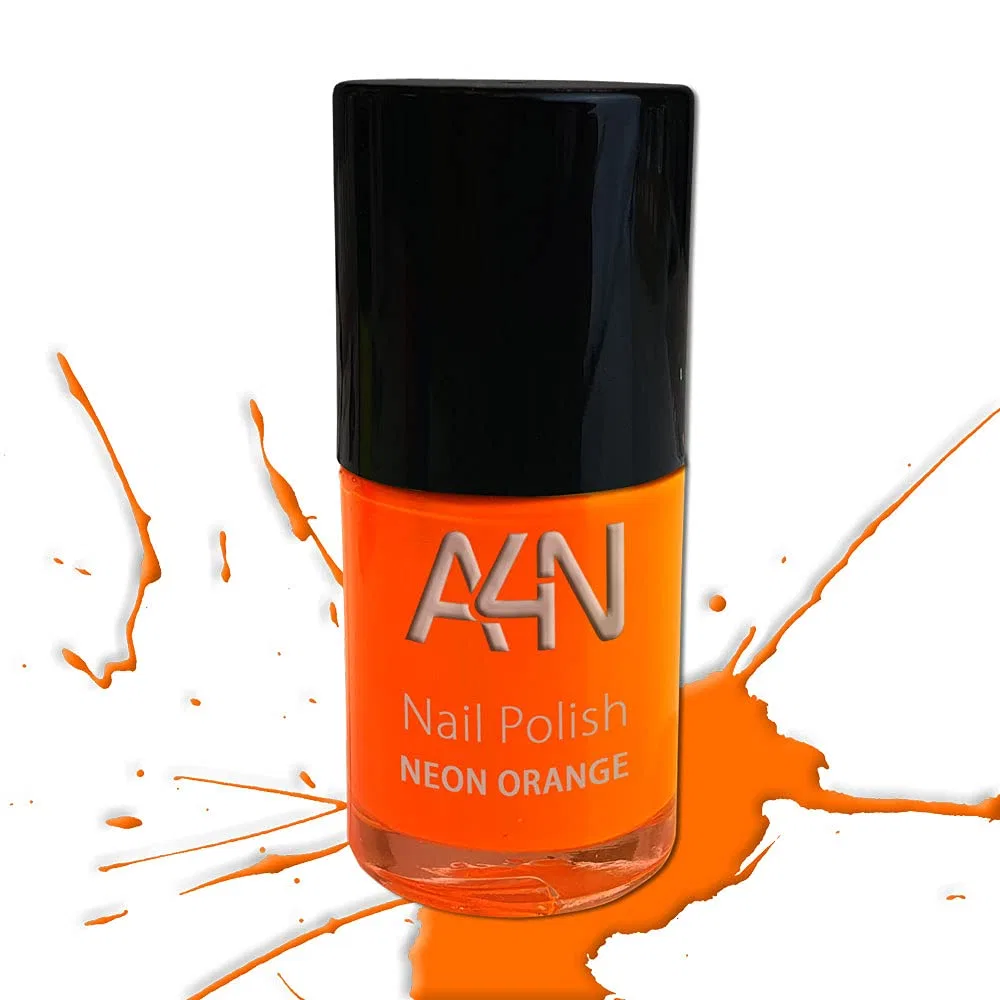 Неоновый лак для ногтей, 15 мл (неоновый оранжевый) A4N Aktive4Nails, Neon Orange