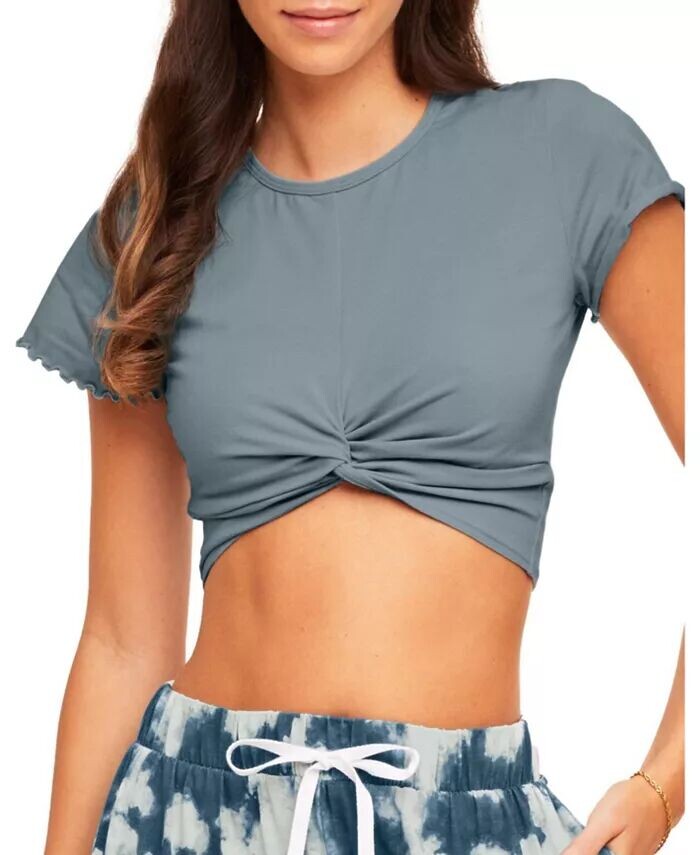 

Женская футболка приталенного кроя Keiko с круглым вырезом Adore Me, серый