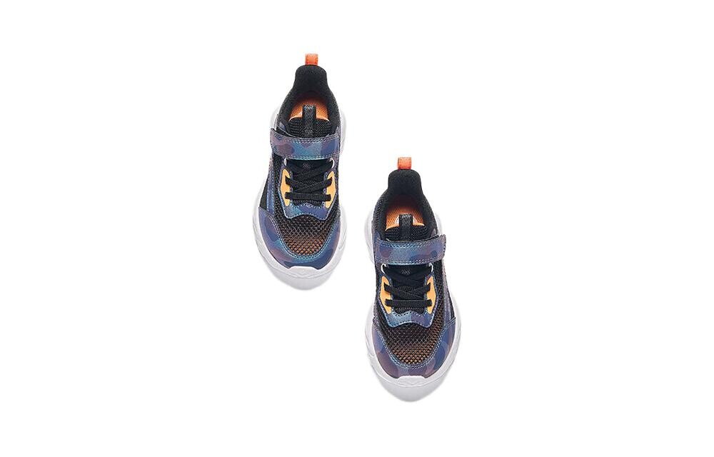 Детские кроссовки PS Low-top черные/фиолетовые/оранжевые Anta Kids, черный/оранжевый/фиолетовый — фото 4