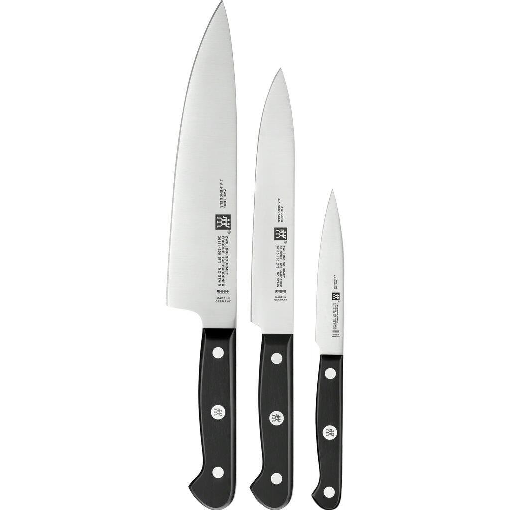 

Zwilling 36130-003 Набор ножей Gourmet, нержавеющая сталь, серебристый/черный, 3 предмета