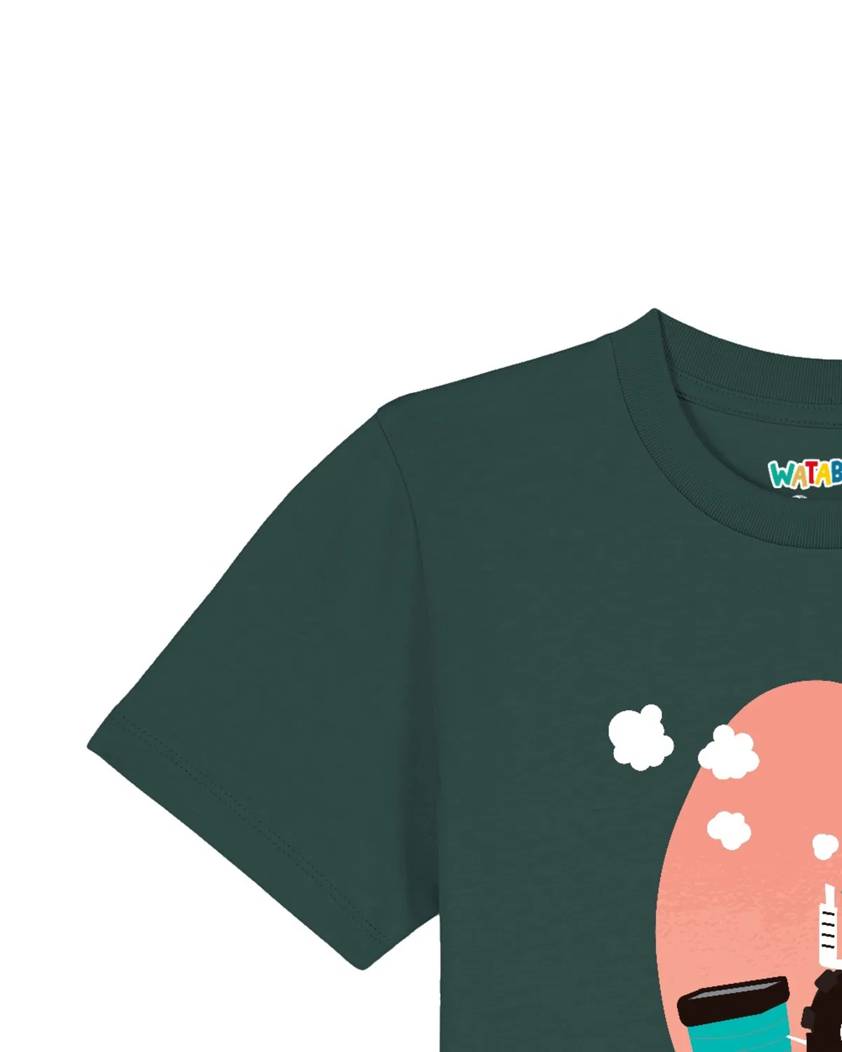 Футболка 'Traktor' Watabout.Kids, Dark Green — фото 3