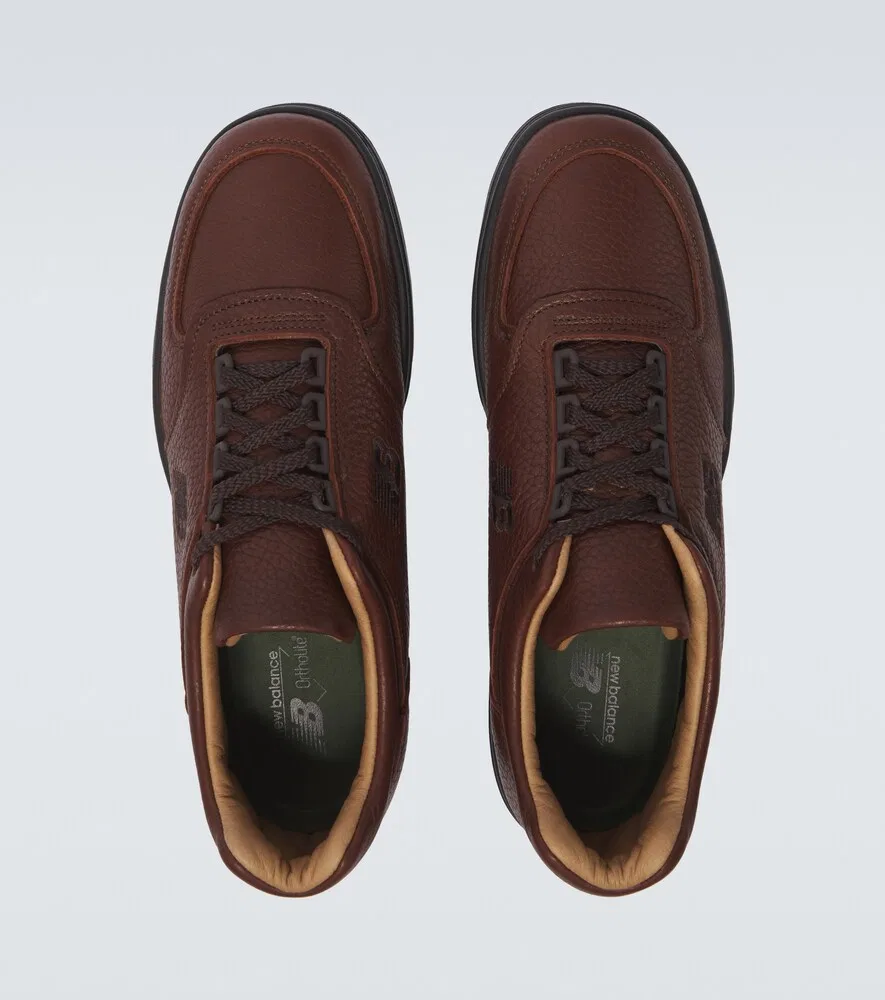 Кожаные кроссовки Allerdale, произведенные в Великобритании New Balance, коричневый — фото 4