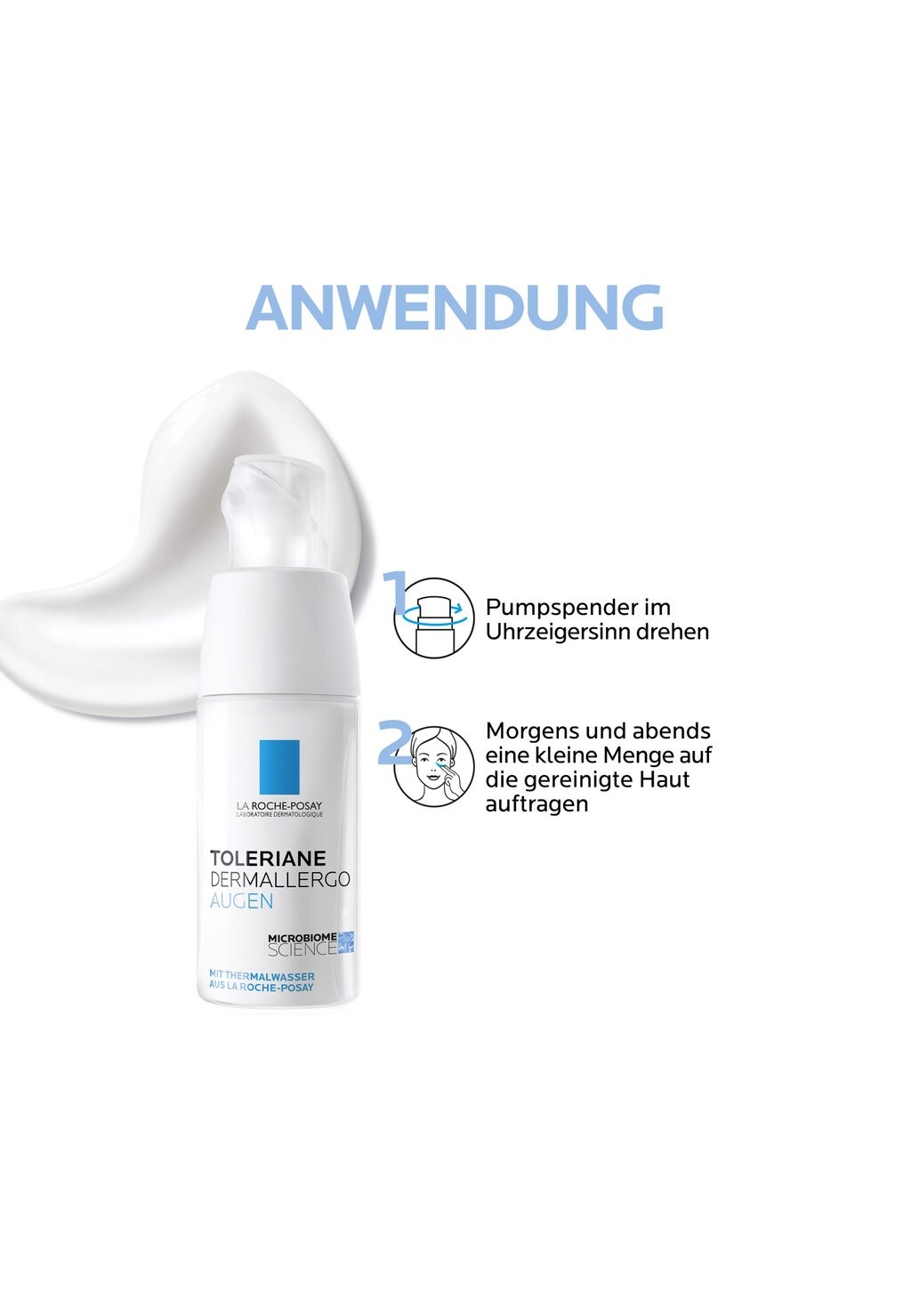 Крем для лица La Roche-Posay — Очищение лица FACE CARE CARING TOLERIANE DERMALLERGO AUGEN — фото 4