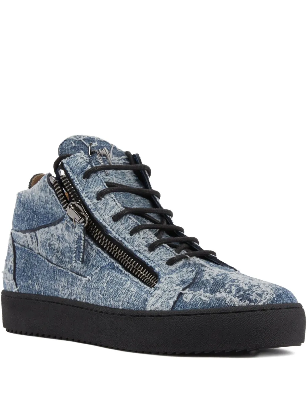

Высокие кеды Kriss на молнии Giuseppe Zanotti, синий