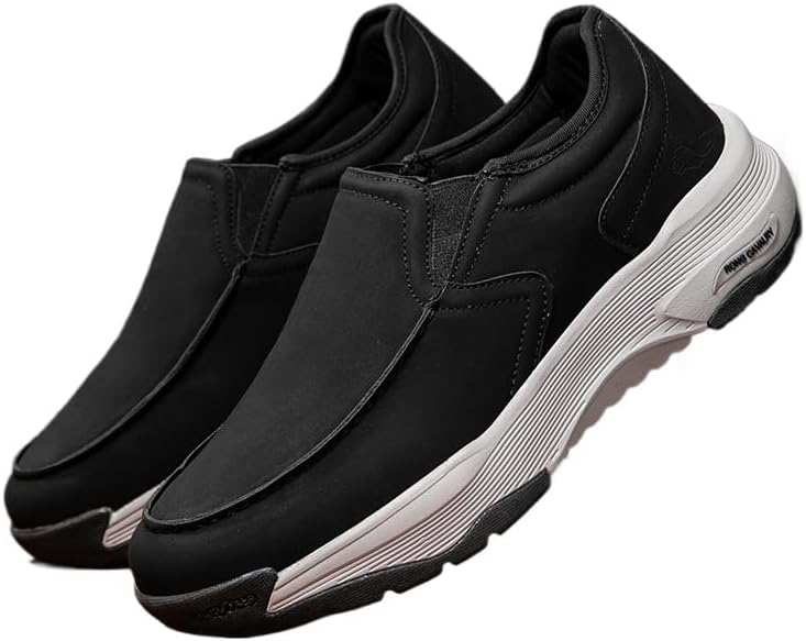 

Мужские повседневные слипоны с поддержкой свода стопы, противоскользящие и удобные для ходьбы Soft Time Toy, черный