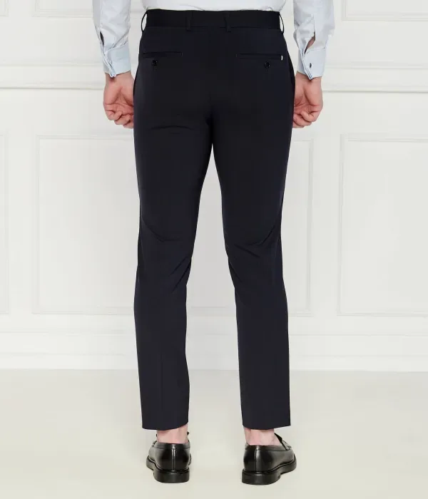 Брюки чинос H-george custom slim fit Boss, темно-синий — фото 4