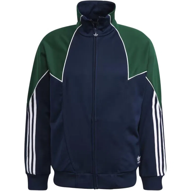 Куртка Adidas Originals синяя с воротником-стойкой