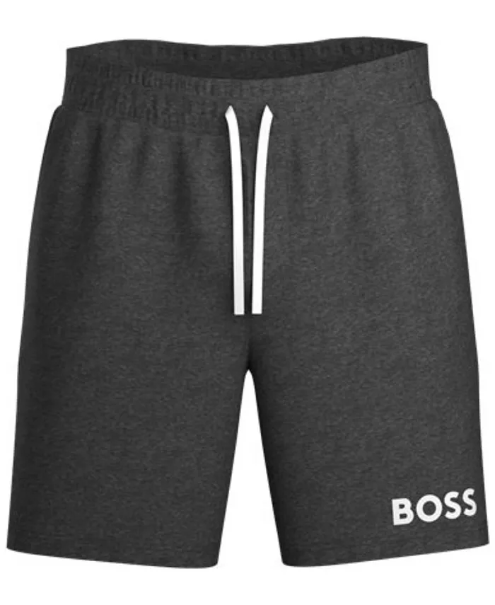 

Мужские шорты с логотипом на шнурке Hugo Boss, серый