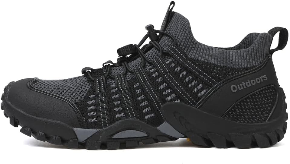 

Мужские быстросохнущие водонепроницаемые сетчатые кроссовки Calceus для активного отдыха, походов и прогулок. Легкие, для активного отдыха на природе, серый