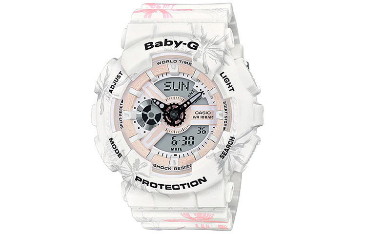 

CASIO Часы Women's BABY-G 43.4mm White Watch BA-110CF-7A
