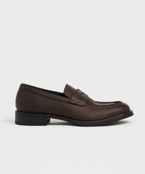 Мужские кожаные лоферы LOSTGARDEN UNIFORM Brown — фото 2