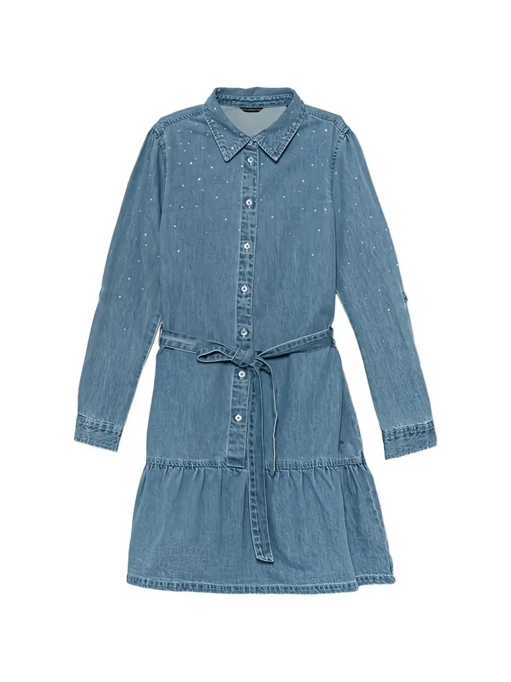 Джинсовое платье с поясом GUESS Kids, синий