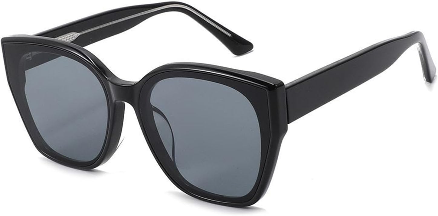 

Солнцезащитные очки в стиле ретро, ​​большие квадратные, для женщин - поляризованные, с защитой от УФ-излучения UV400, ацетатная оправа, очки для вождения и путешествий. C,1 Bubmari, C