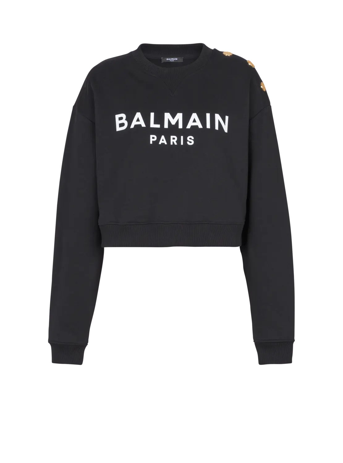 

Свитшот с принтом Balmain Paris, белый/синий/черный/розовый