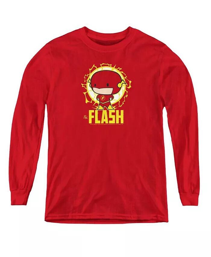 

Мальчики Dc Youth DC Comics Chibi свитшот с длинным рукавом Flash, красный