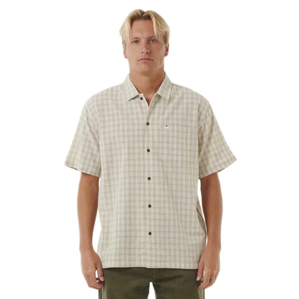 

Рубашка с коротким рукавом Rip Curl Classic Surf Check, бежевый