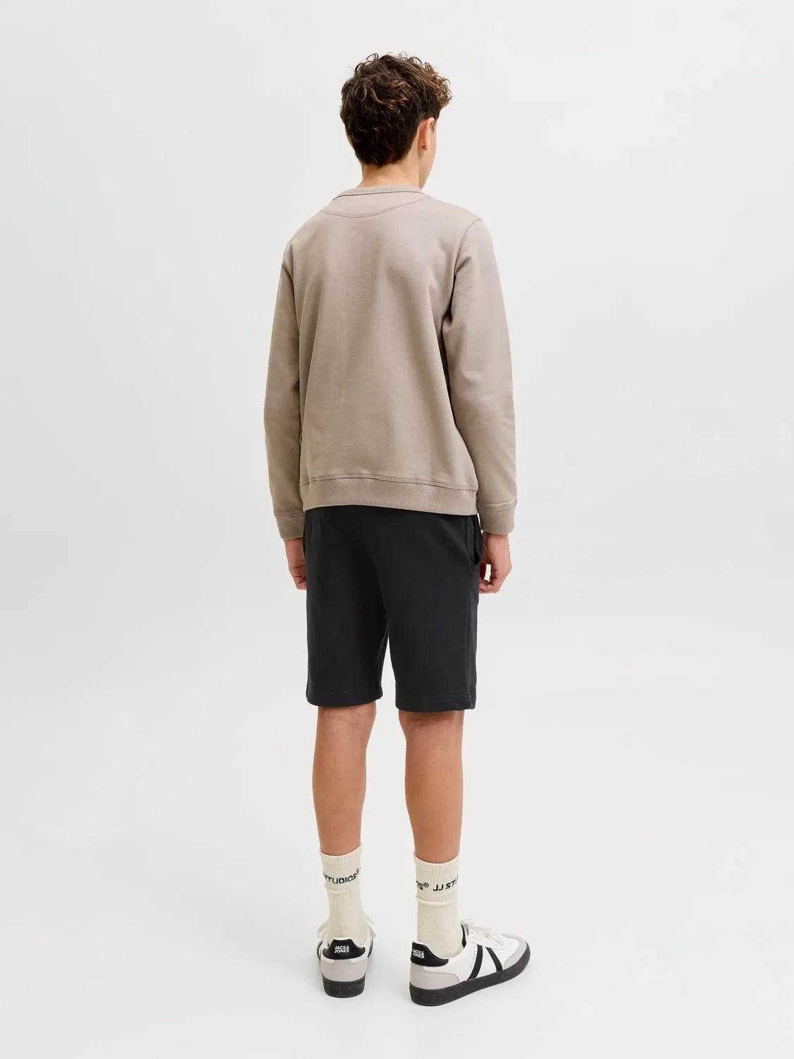 Шорты джоггеры JACK & JONES Junior, черный — фото 4