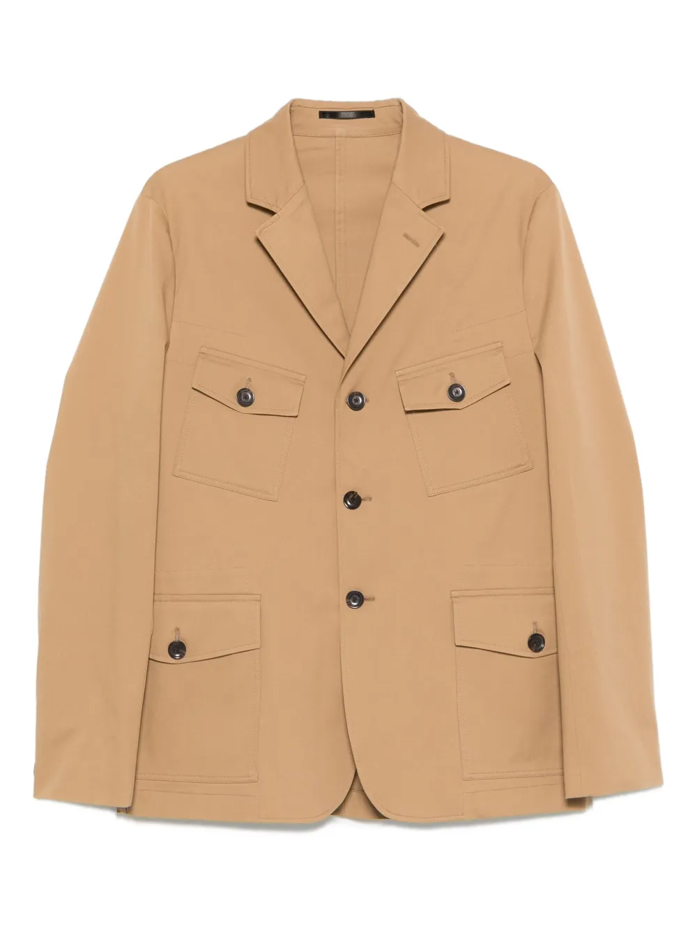 

Однобортный пиджак с карманами-клапанами Paul Smith, нейтральный