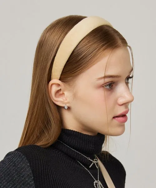 Резинка для волос Velboa Volume Hairband - желто-бежевая — фото 2