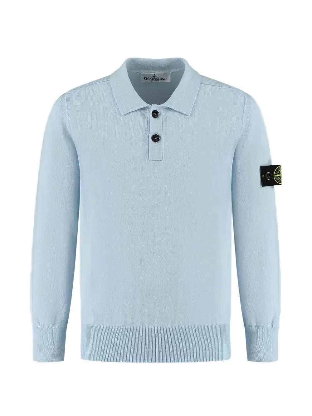 Рубашка с длинными рукавами на пуговицах Stone Island Junior, синий
