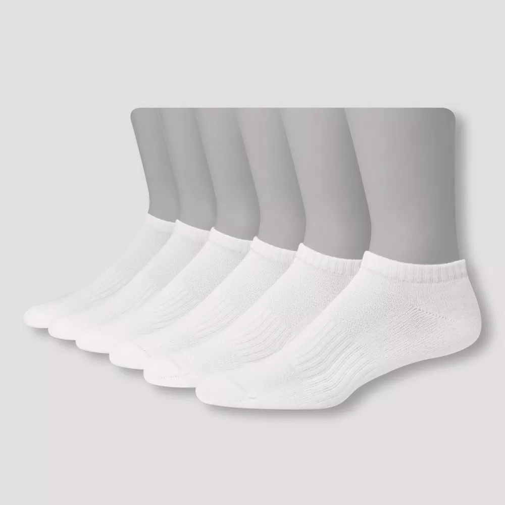 

Мужские носки Hanes Premium Performance с мягкой подошвой для больших и высоких ног, 6 пар, цвет White
