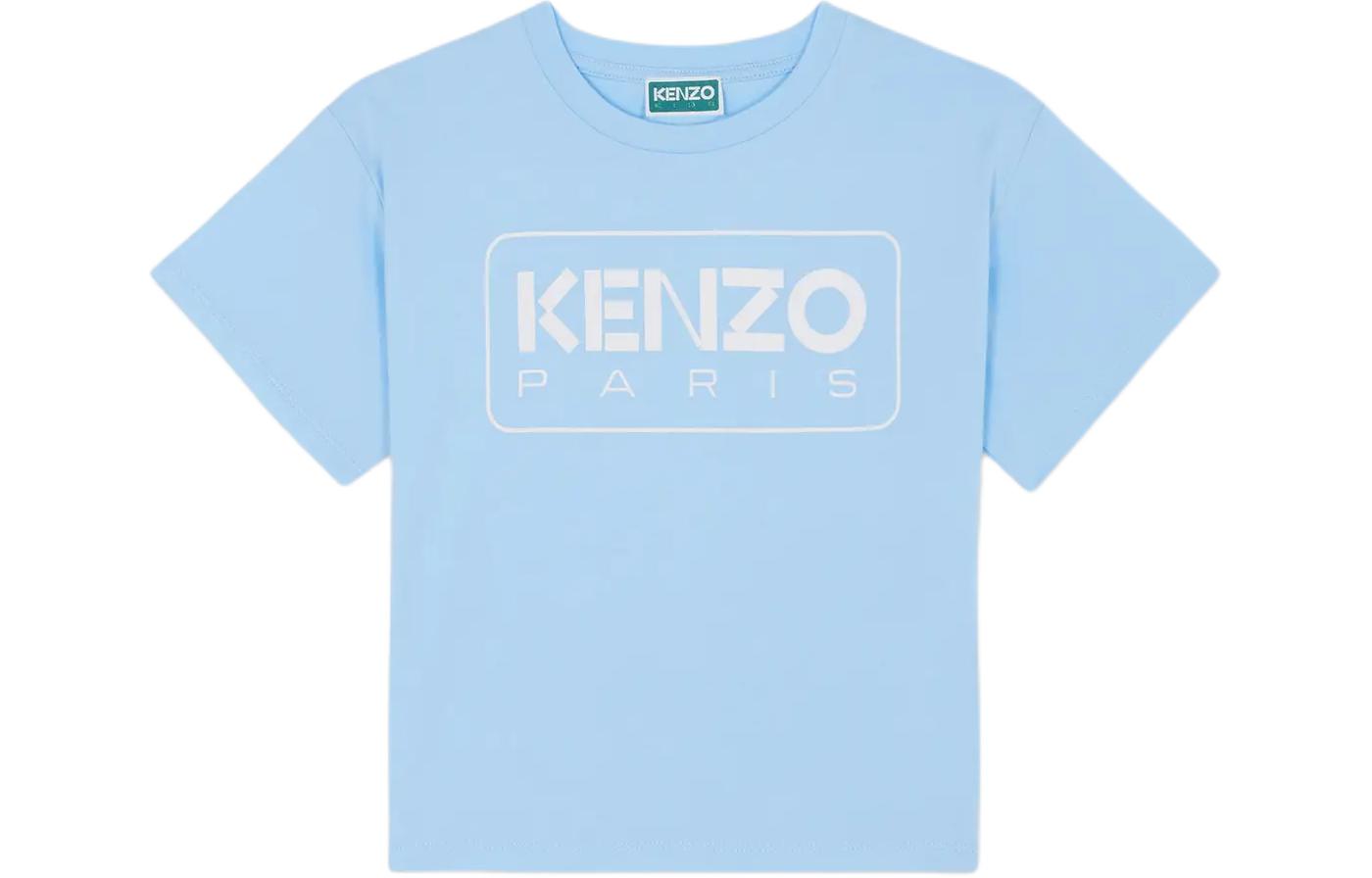 Футболка SS24 Небесно-голубая детская KENZO — фото 2