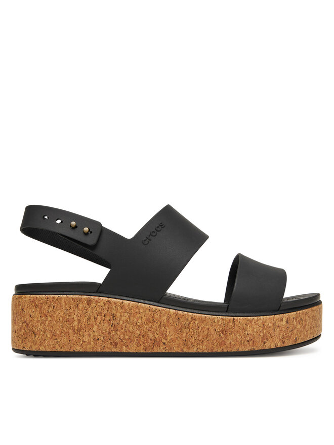Сандалии Brooklyn Cork Low Wedge 211144 Crocs, черный