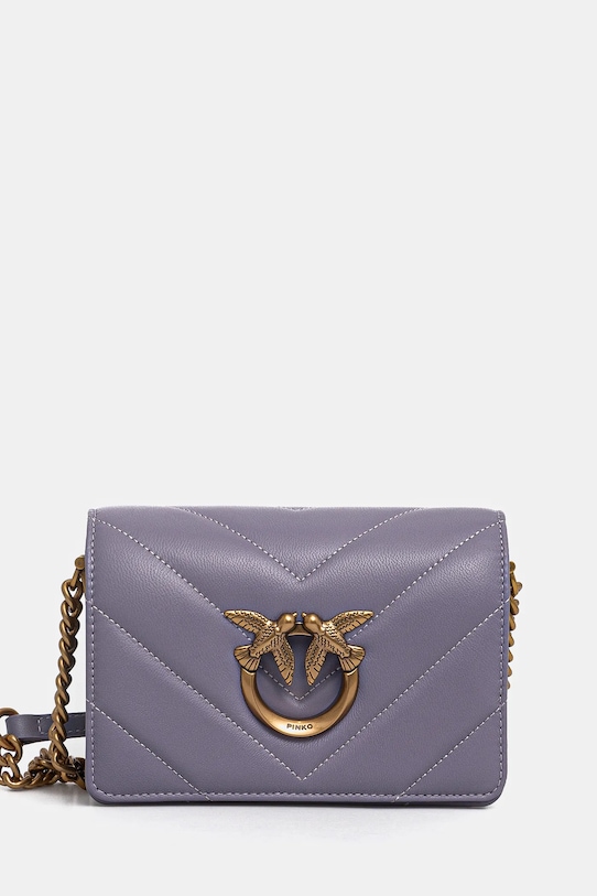 

Кожаная сумка Pinko, фиолетовый