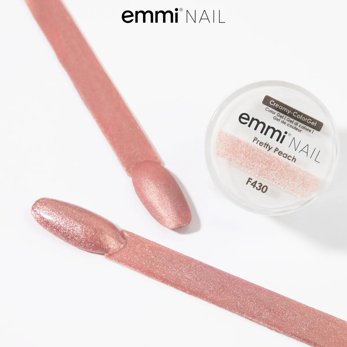 Цветной гель Emmi Nail Glitter Pink, УФ/LED гель 5 мл Emmi Nail — фото 4