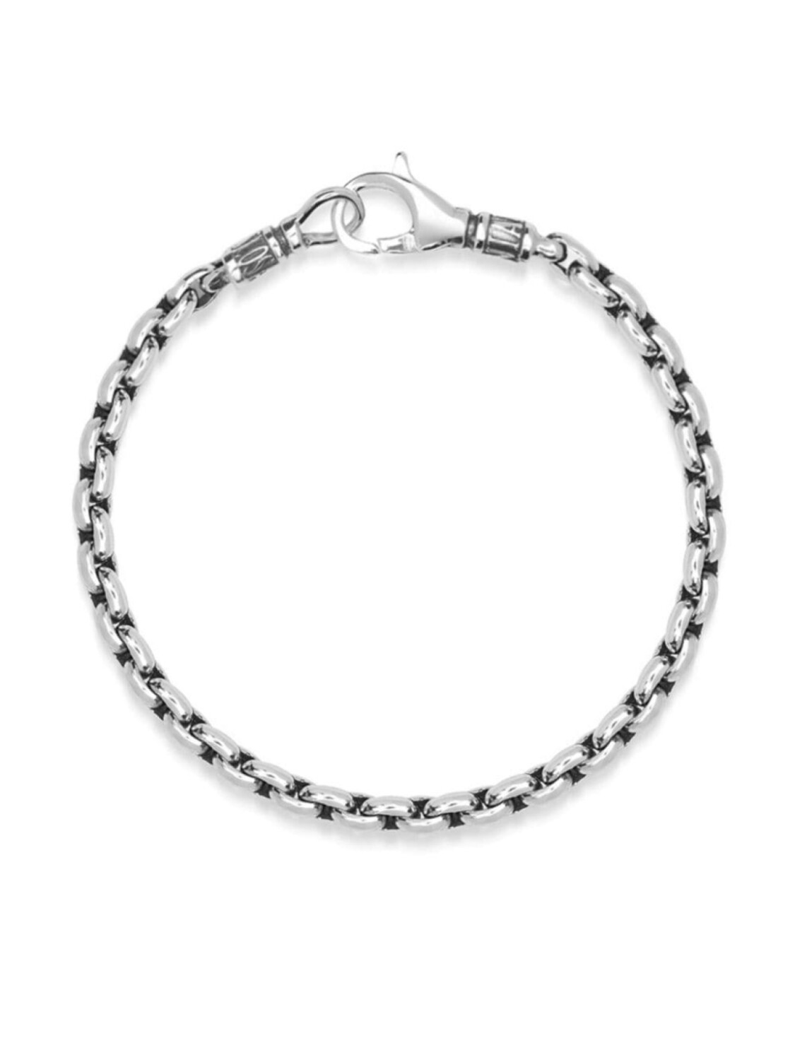 

Браслет с логотипом Nialaya Jewelry, серебряный