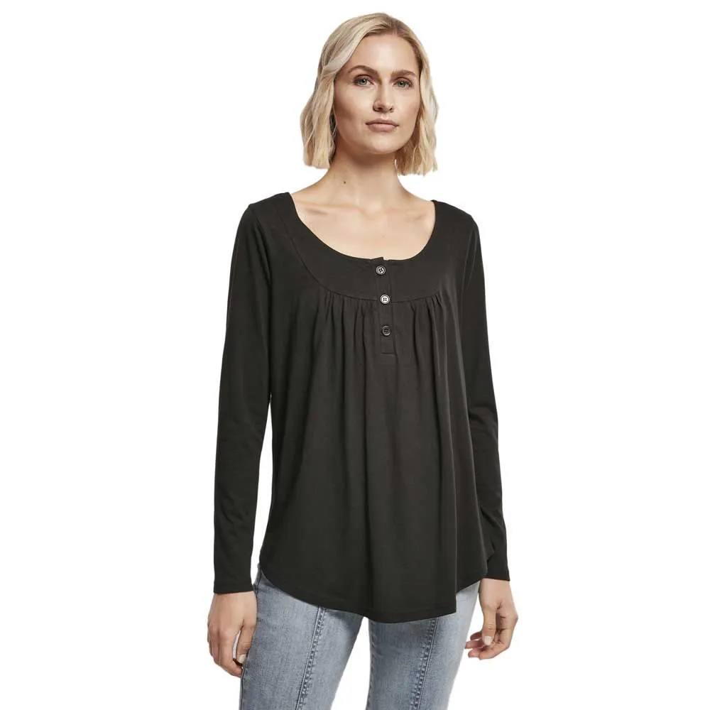 

Футболка Urban Classics Viscose Button Up, черный