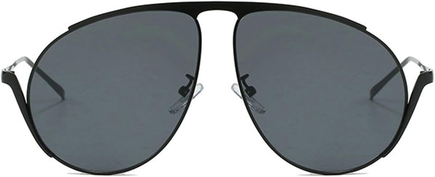 

Солнцезащитные очки Willochra увеличенного размера в стиле «пилот» для женщин и мужчин. Модные большие очки с двойным острием, дизайнерские, винтажные, черные, с защитой от УФ-излучения UV400, C4