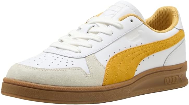 Мужские кроссовки PUMA для помещений с шнуровкой, повседневные - белые — фото 2