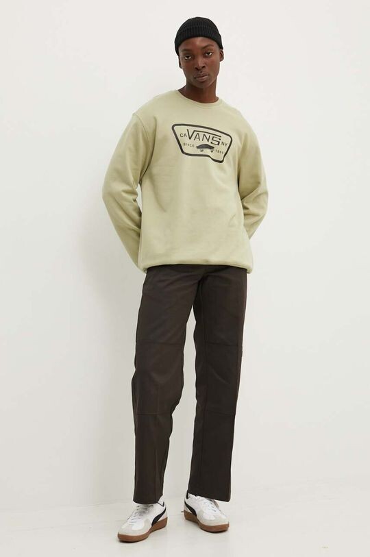 

Хлопковая толстовка Vans, зеленый